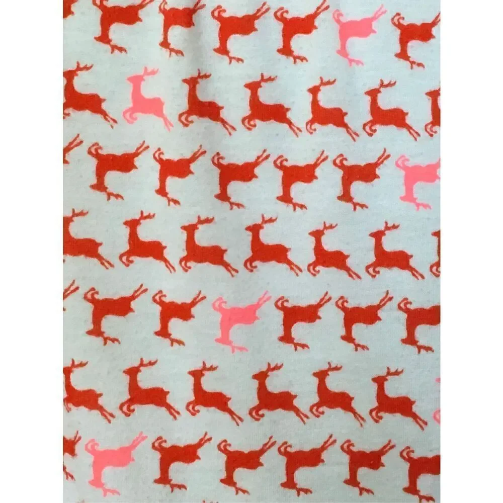 Crewcuts Girls 6 Dancing Deer Flannel Nightgown